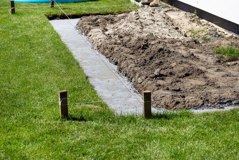concrete footer installation