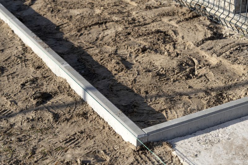 concrete footer installation