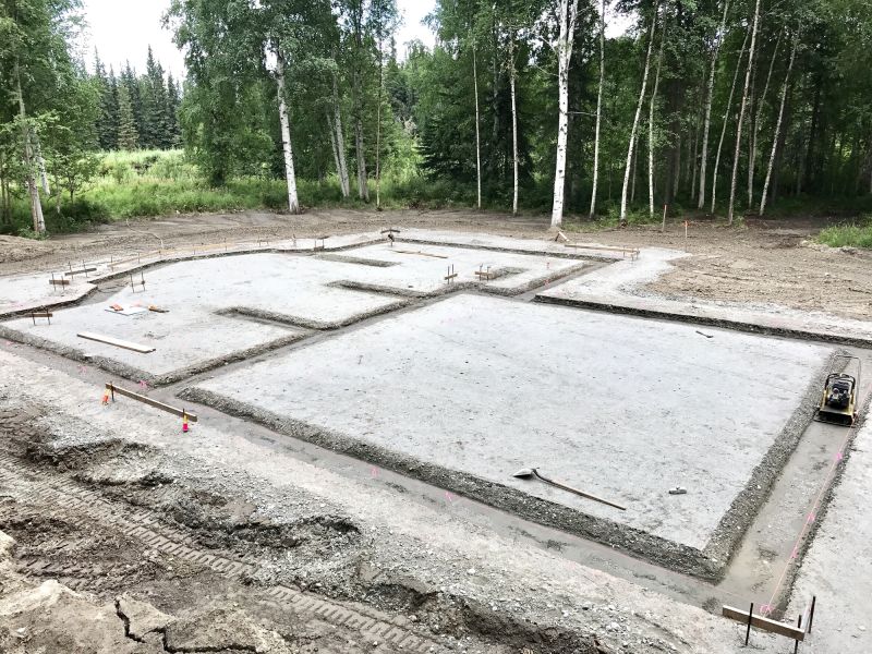 Completed Concrete Footer